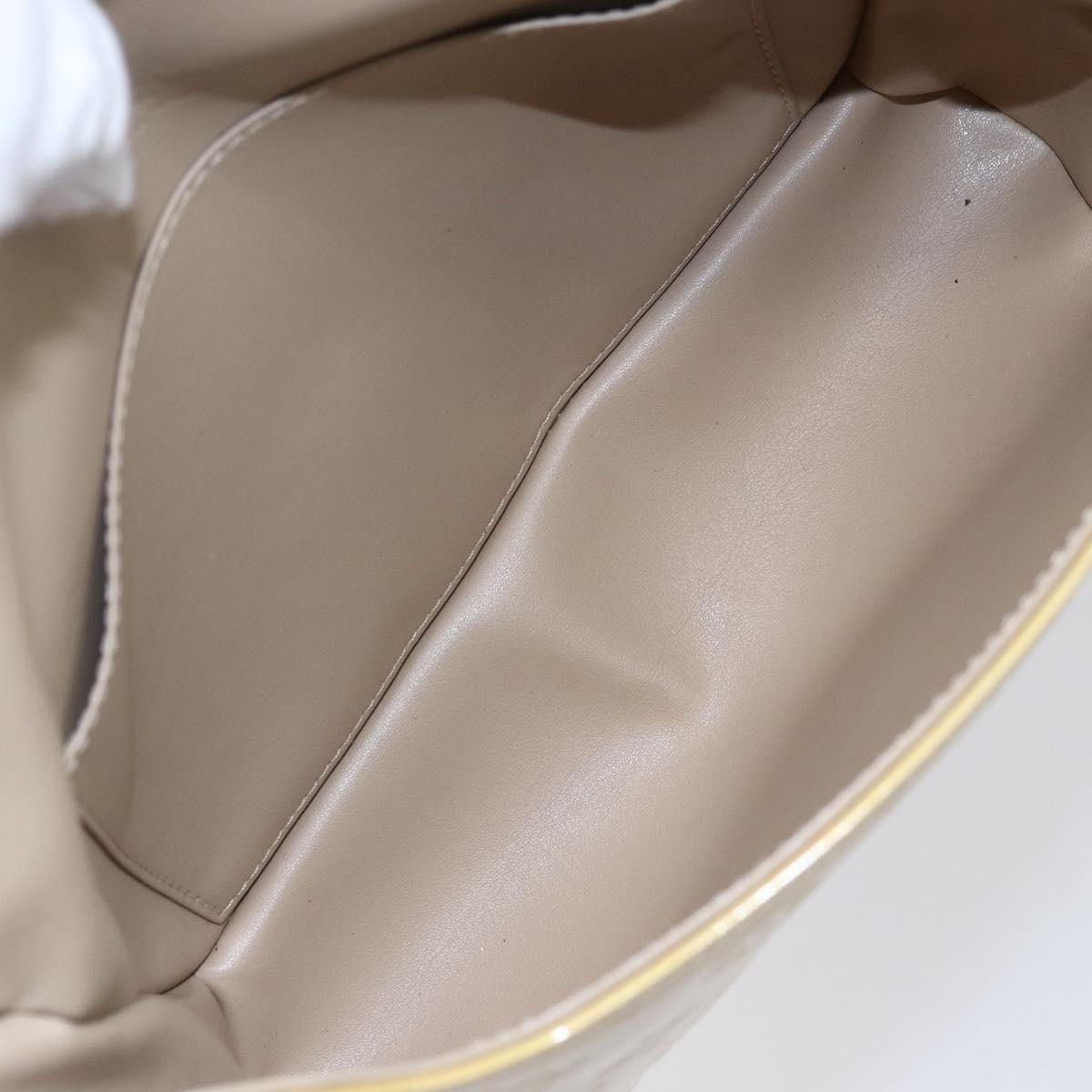 LOUIS VUITTON Monogram Vernis Thompson Street Bag Beige M91301 LV Auth ep11776