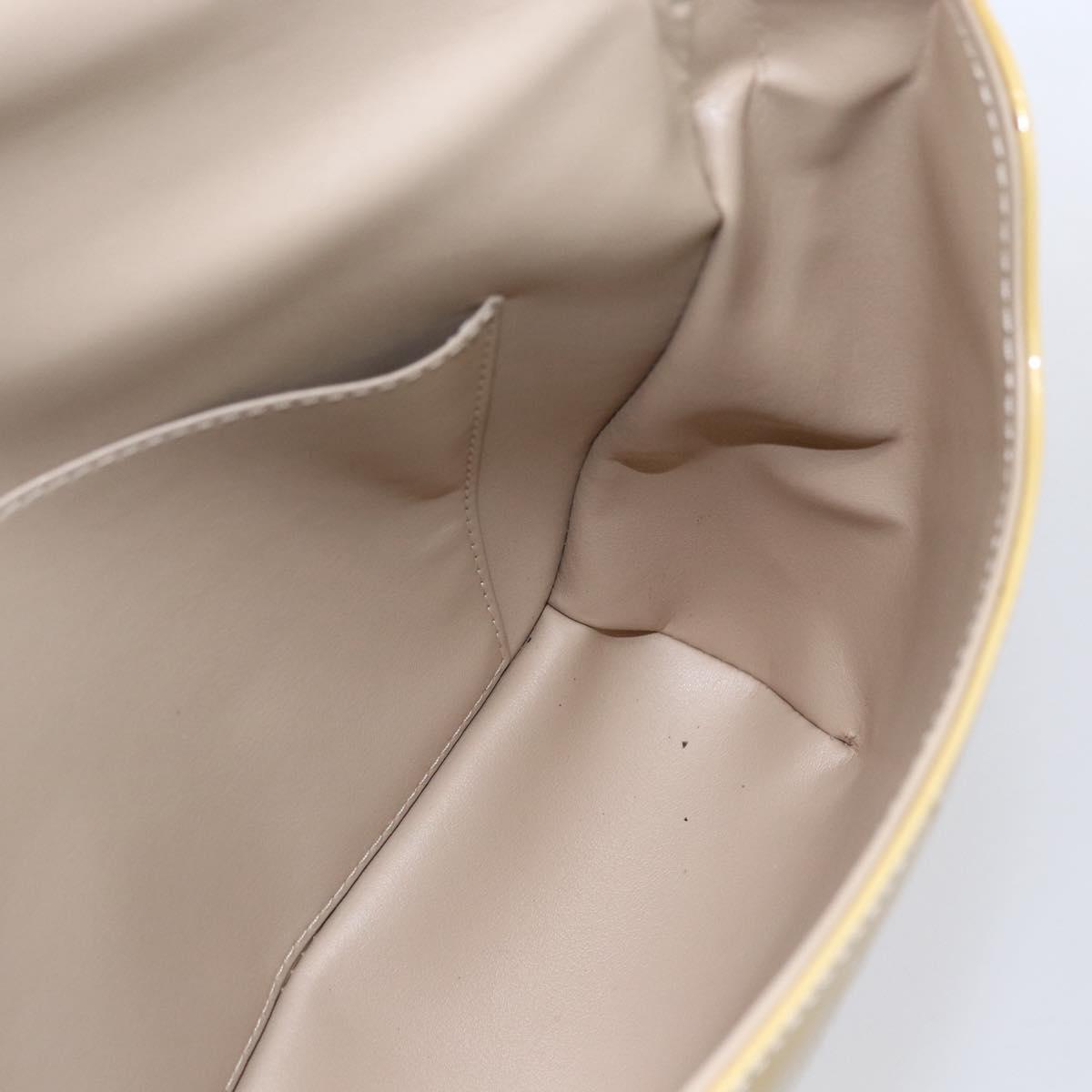 LOUIS VUITTON Monogram Vernis Thompson Street Bag Beige M91301 LV Auth ep11776