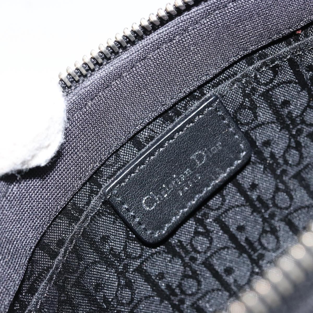 Christian Dior Hardcore Shoulder Bag Nylon Silver Black Auth ep11778