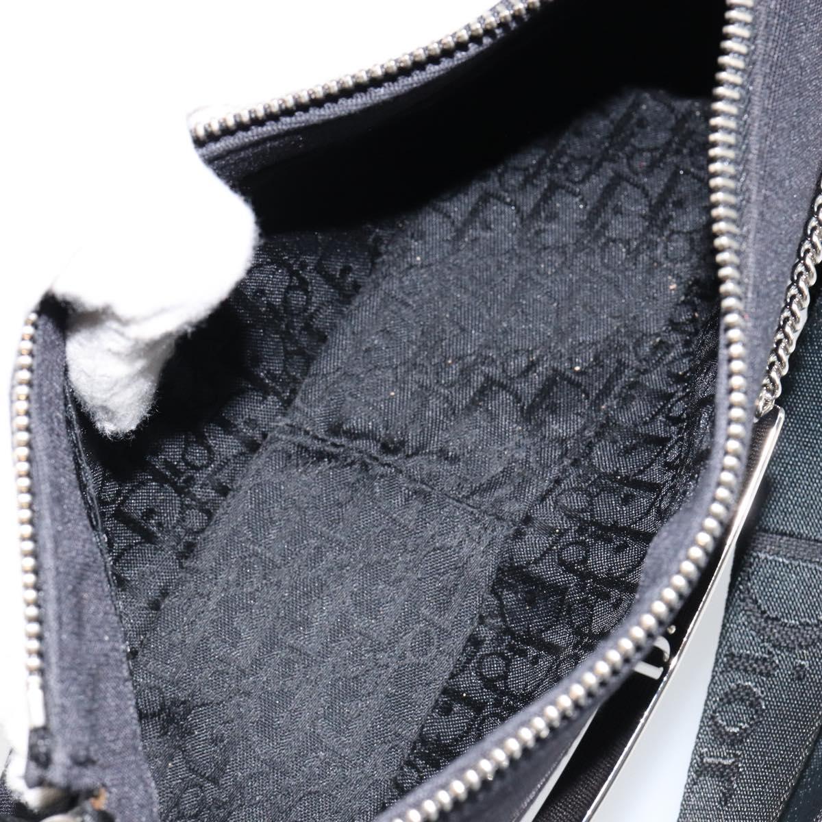 Christian Dior Hardcore Shoulder Bag Nylon Silver Black Auth ep11778