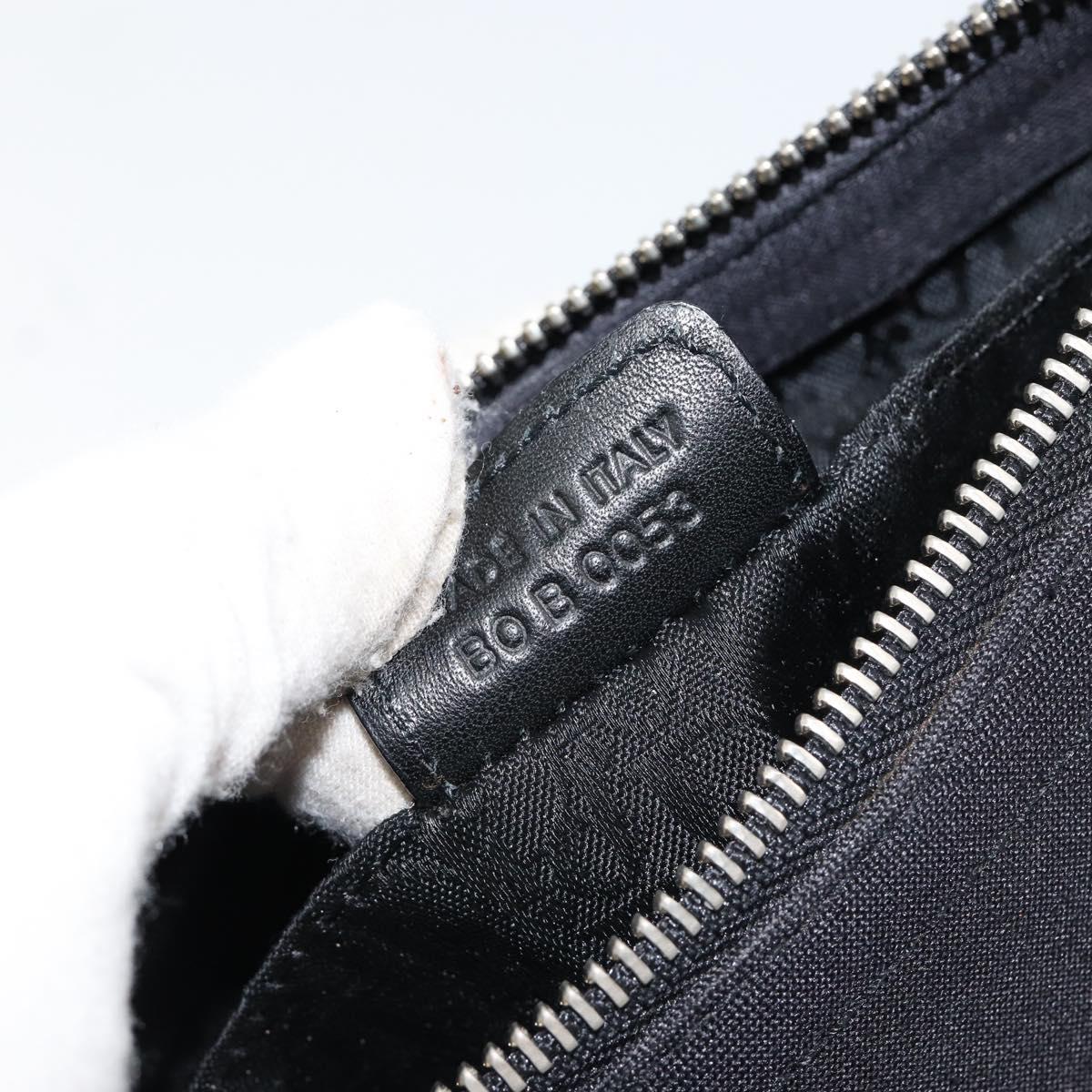 Christian Dior Hardcore Shoulder Bag Nylon Silver Black Auth ep11778