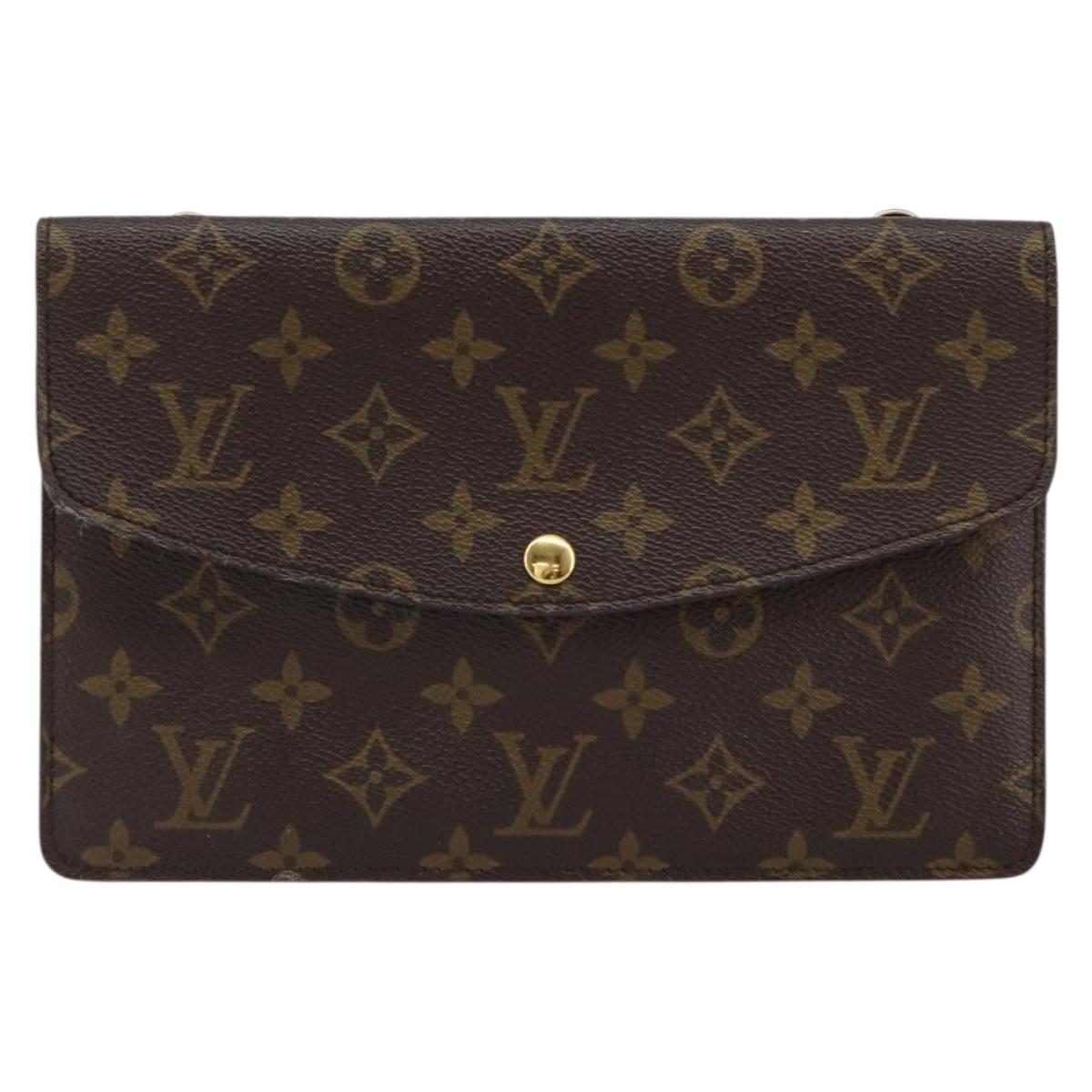 LOUIS VUITTON Monogram Double Rabat Shoulder Bag M51815 LV Auth ep11787