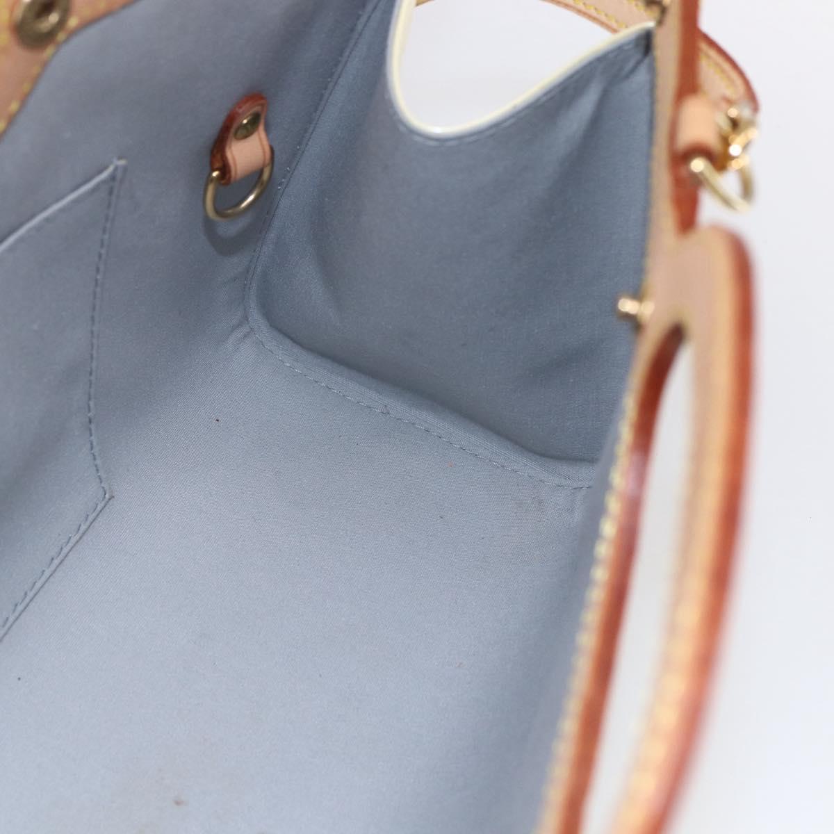 LOUIS VUITTON Monogram Vernis Roxbury Drive Bag Perle M91374 LV Auth ep11799