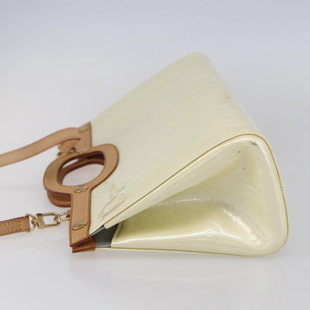LOUIS VUITTON Monogram Vernis Roxbury Drive Bag Perle M91374 LV Auth ep11799
