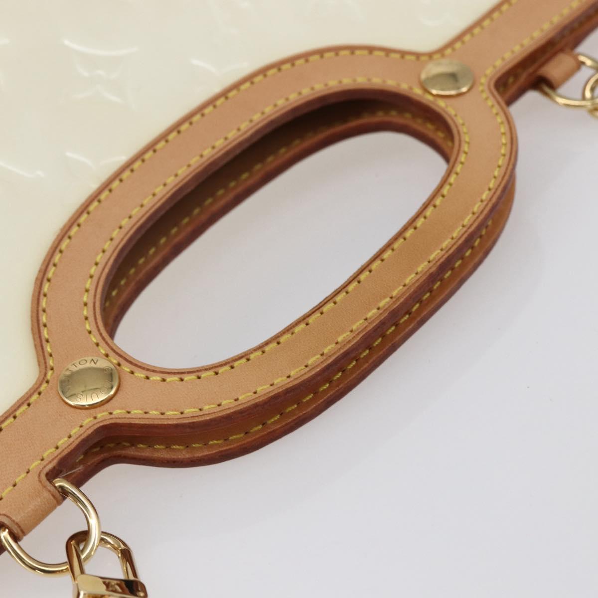 LOUIS VUITTON Monogram Vernis Roxbury Drive Bag Perle M91374 LV Auth ep11799