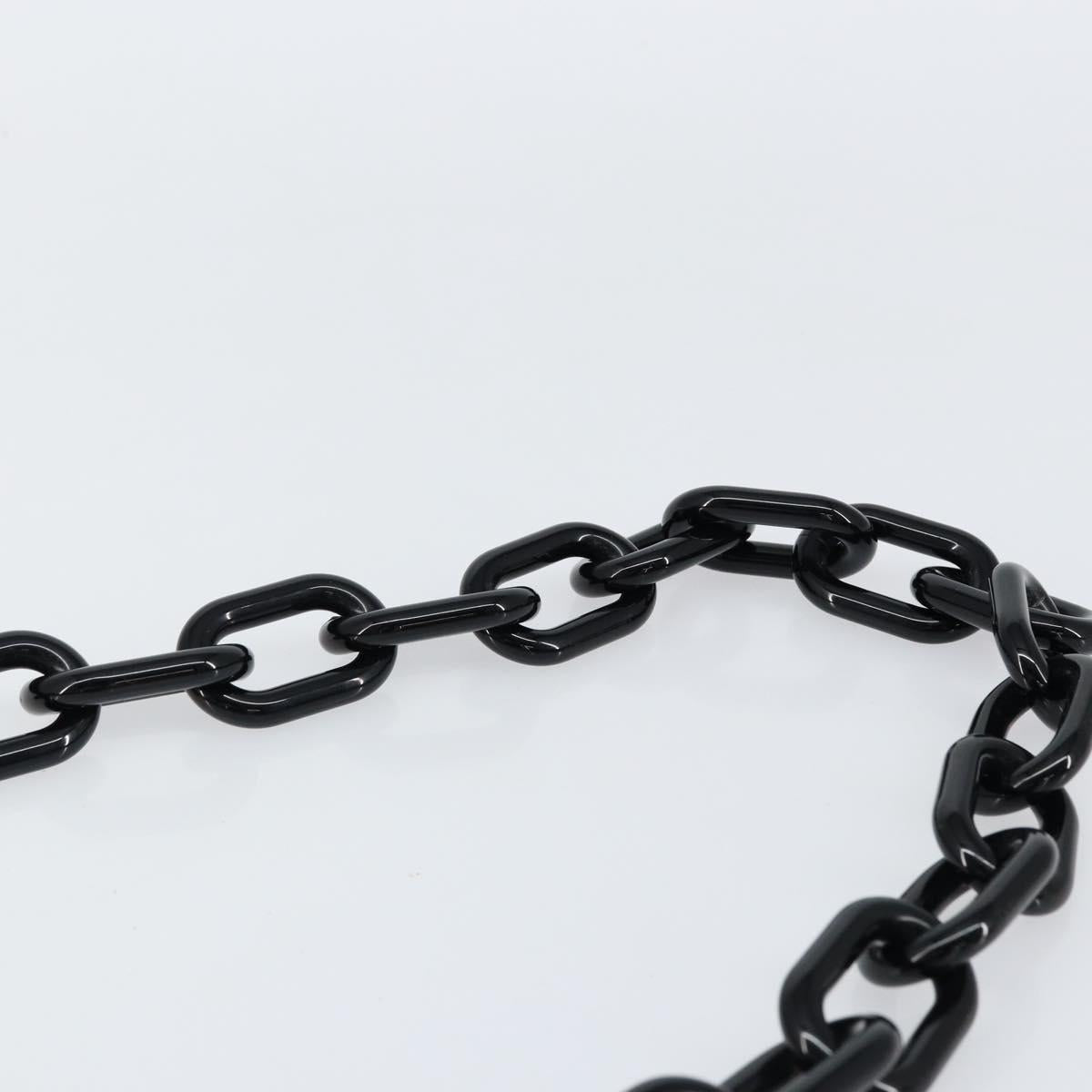 PRADA Shoulder Bag Leather Black Auth ep11820