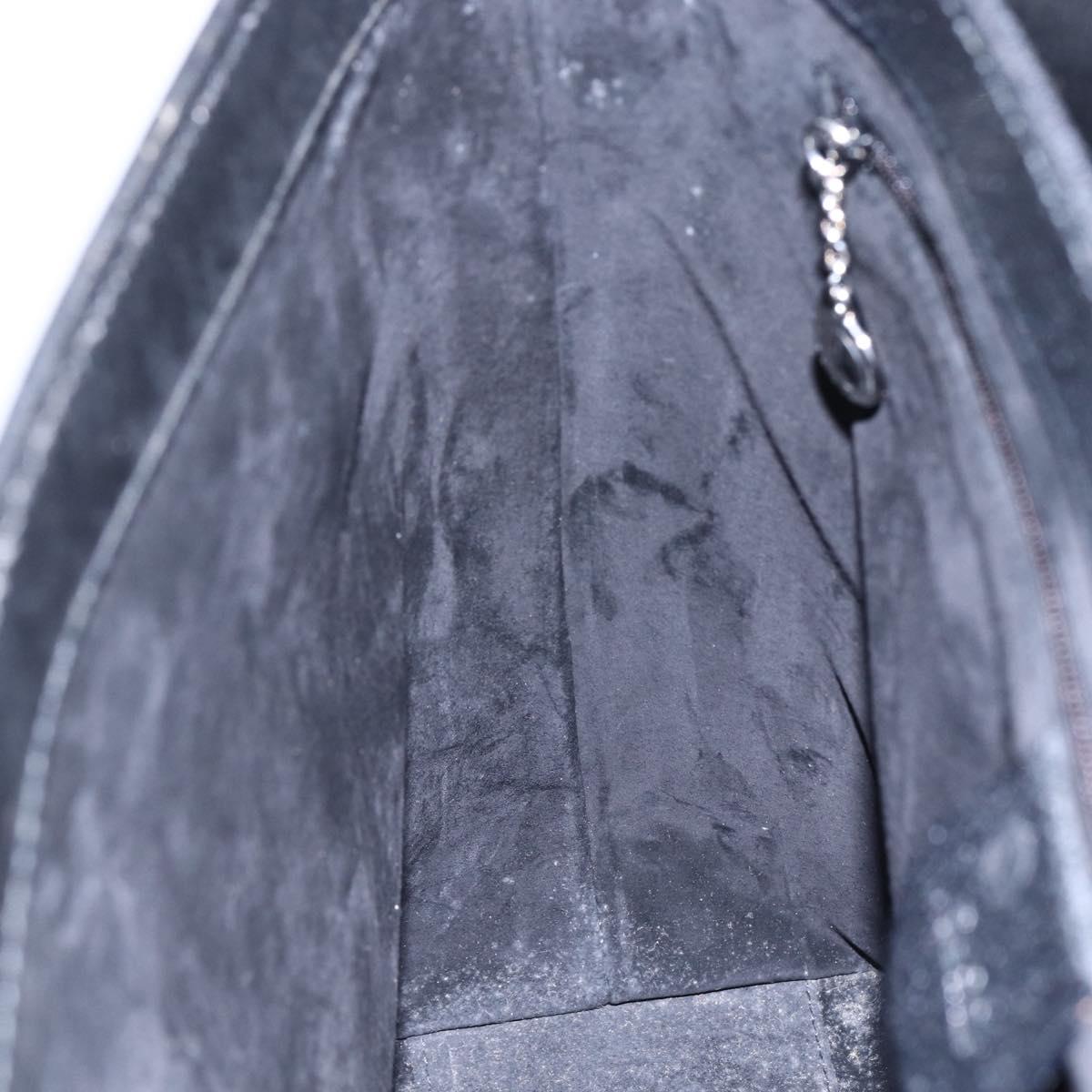 GUCCI Hand Bag Leather Outlet Black Auth ep11833