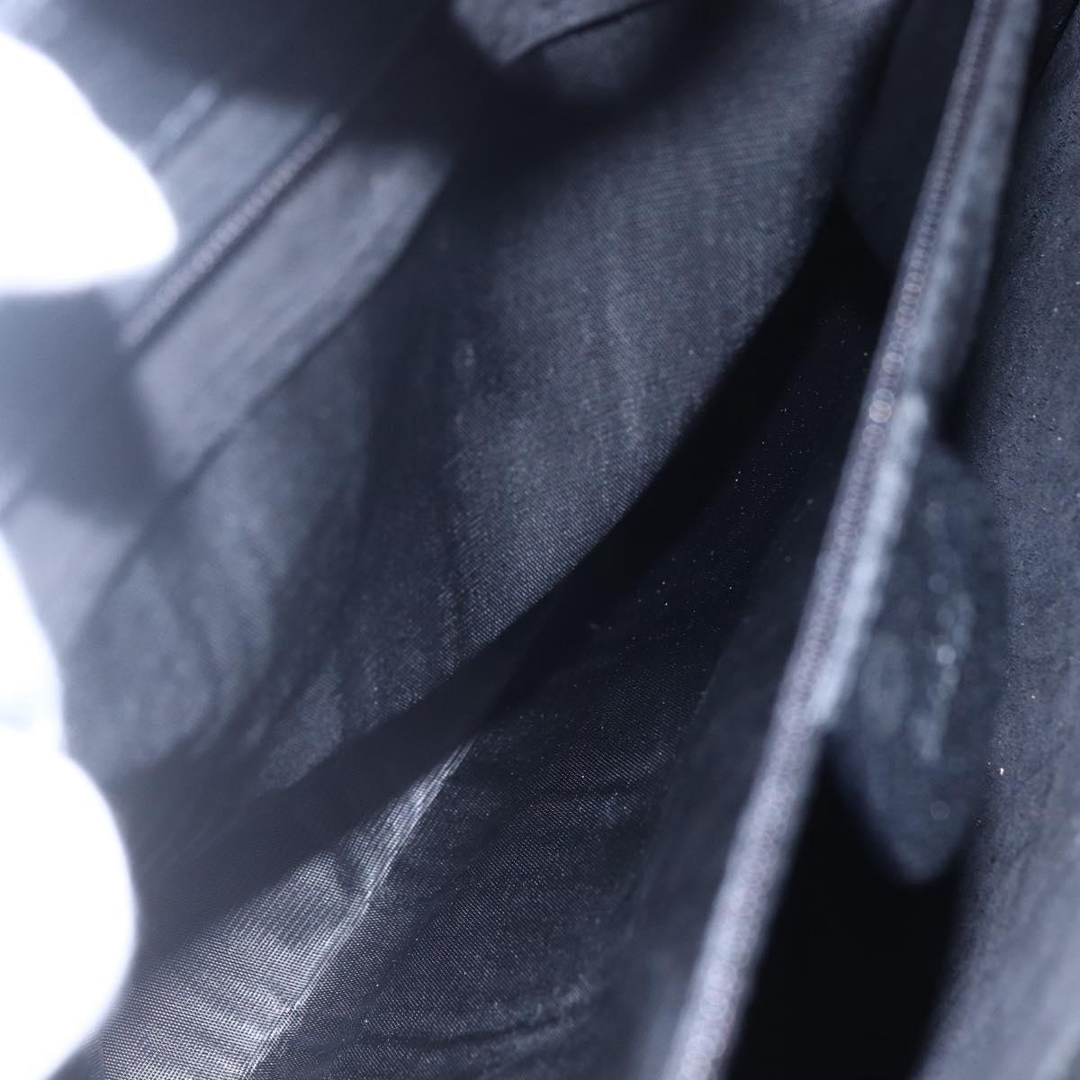 GUCCI Hand Bag Leather Outlet Black Auth ep11833