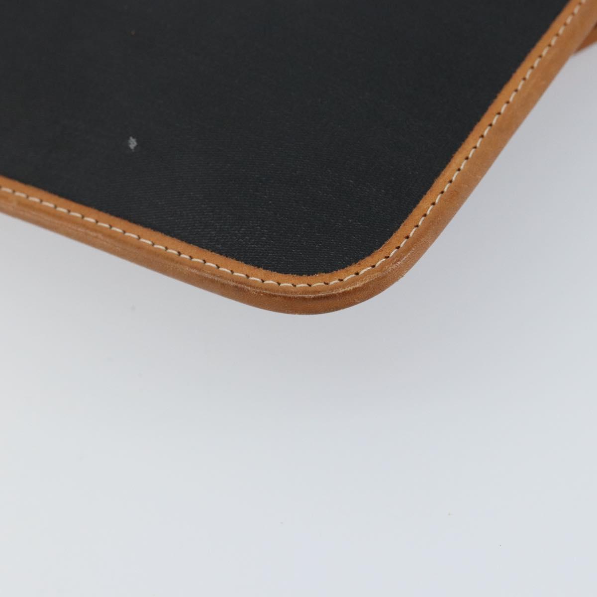 Christian Dior Clutch Bag PVC Black Auth ep11834