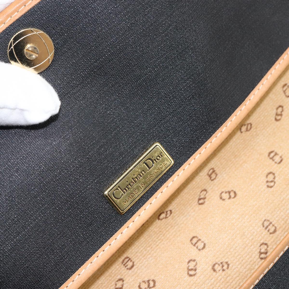 Christian Dior Clutch Bag PVC Black Auth ep11834