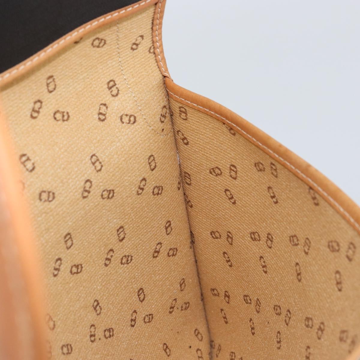 Christian Dior Clutch Bag PVC Black Auth ep11834