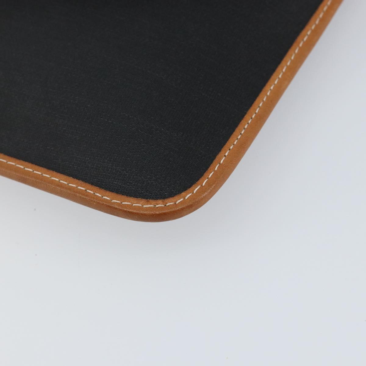 Christian Dior Clutch Bag PVC Black Auth ep11834