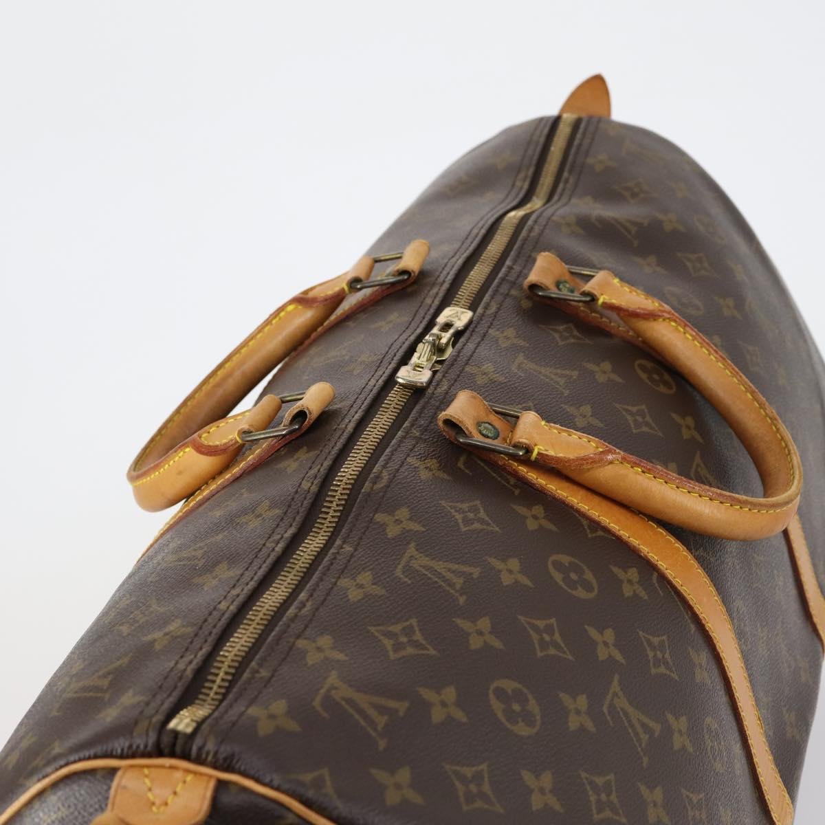 LOUIS VUITTON Monogram Keepall 55 Boston Bag M41424 LV Auth ep11835