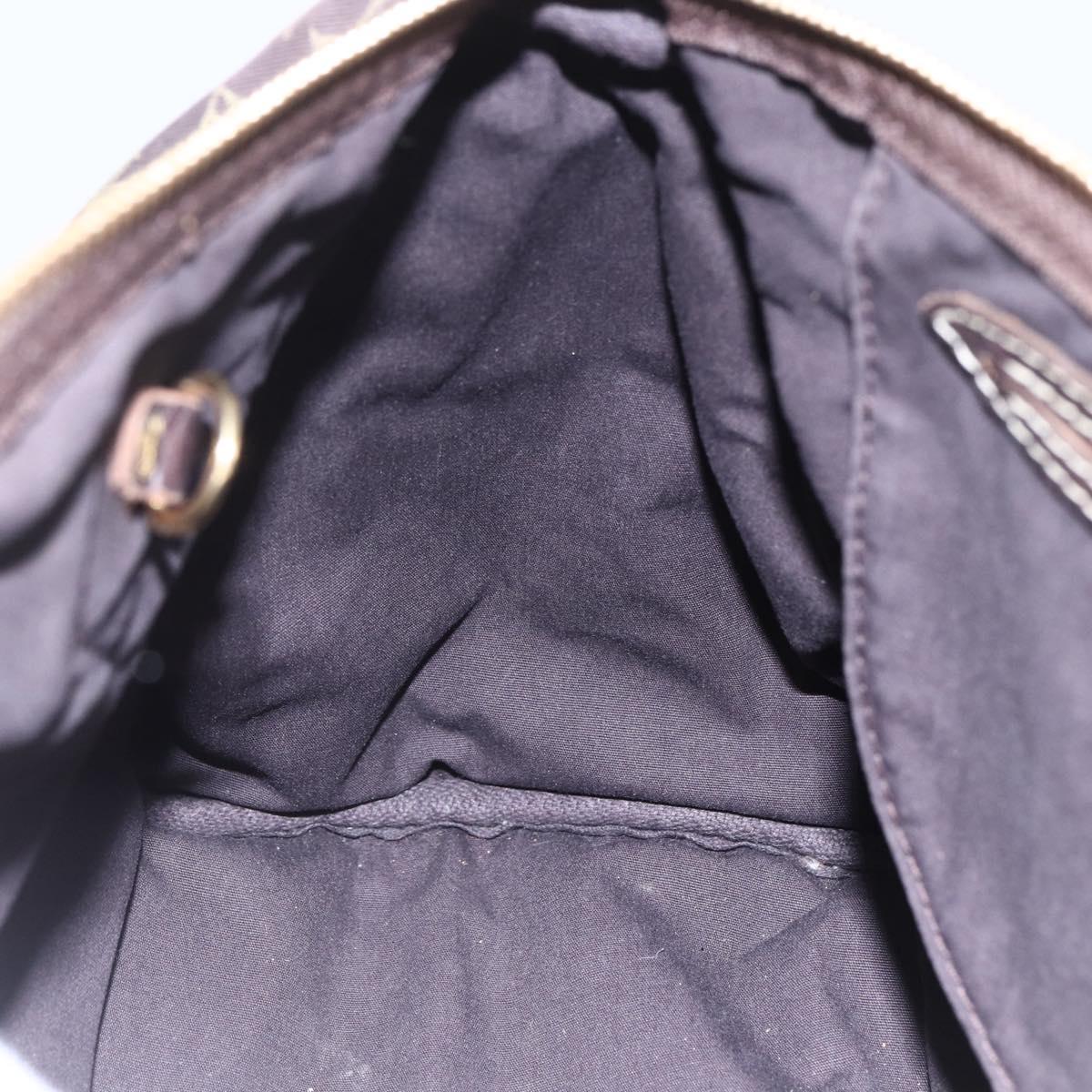 LOUIS VUITTON Monogram Mini Lin Speedy 30 Bag Brown Ebene M95224 Auth ep11838