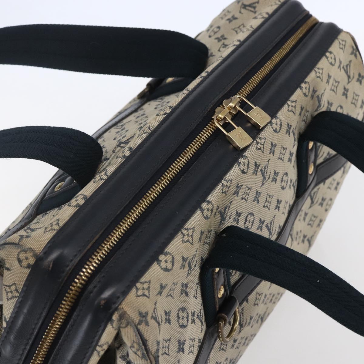 LOUIS VUITTON Monogram Mini Josephine GM Hand Bag Blue M92211 LV Auth ep11840