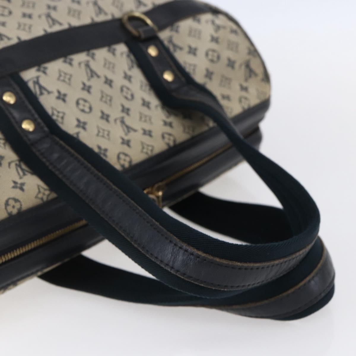 LOUIS VUITTON Monogram Mini Josephine GM Hand Bag Blue M92211 LV Auth ep11840