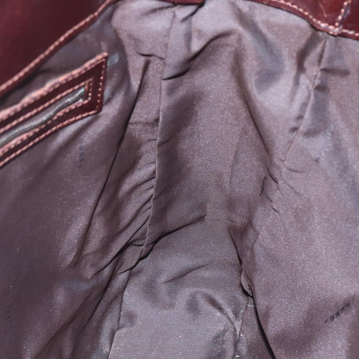 FENDI Zucca Canvas Tote Bag Black Brown Auth ep11847