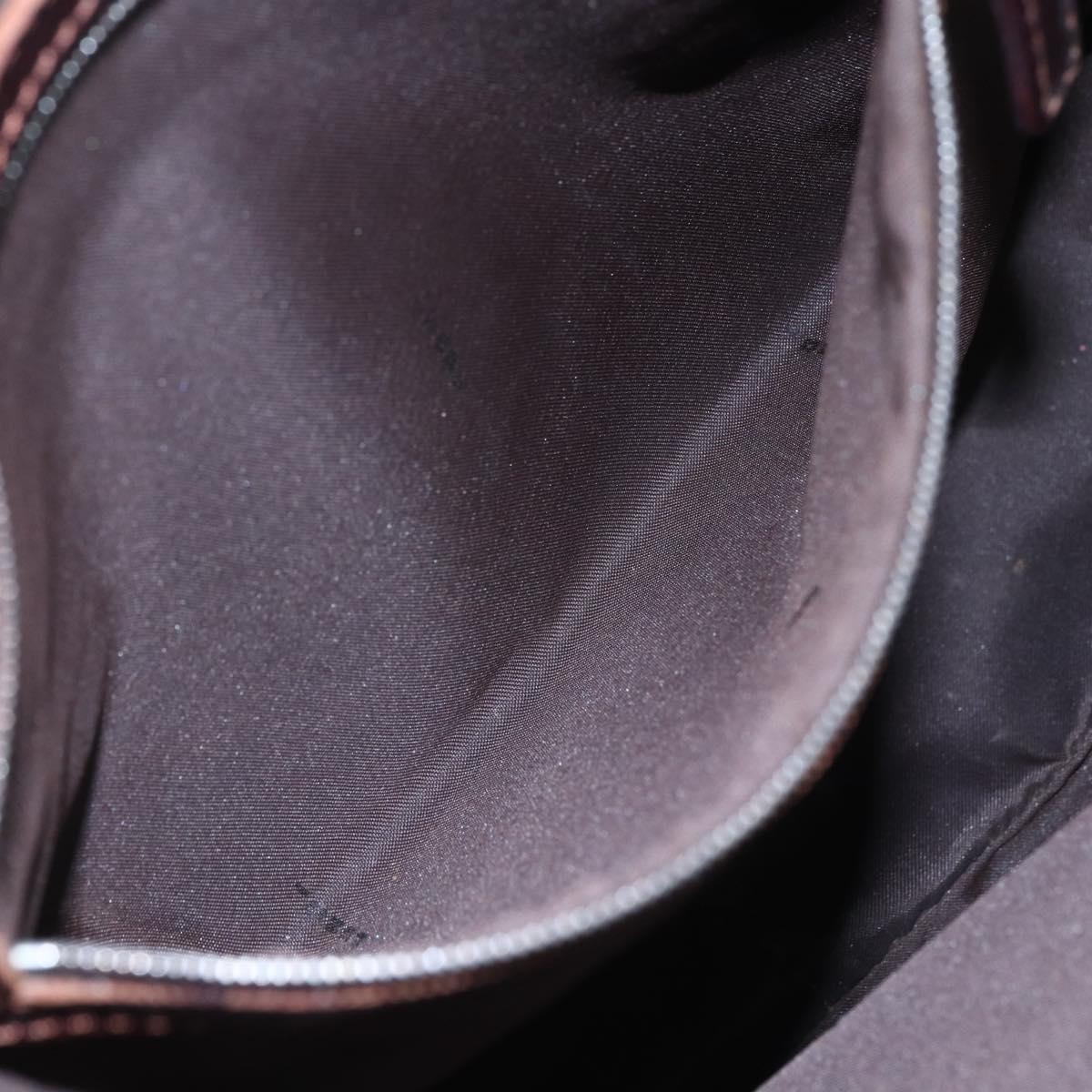 FENDI Zucca Canvas Tote Bag Black Brown Auth ep11847