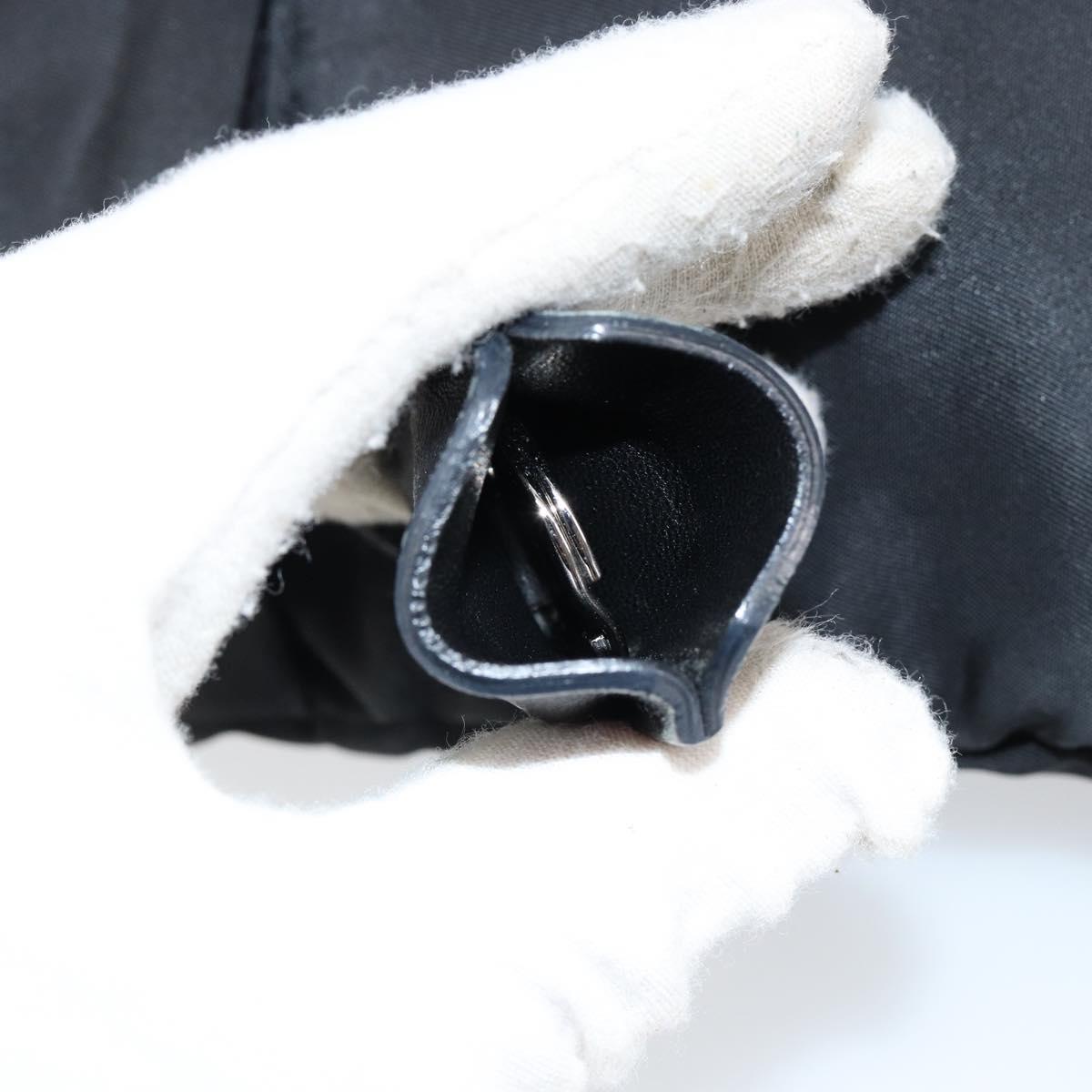 PRADA Shoulder Bag Nylon Black Silver Auth ep11849