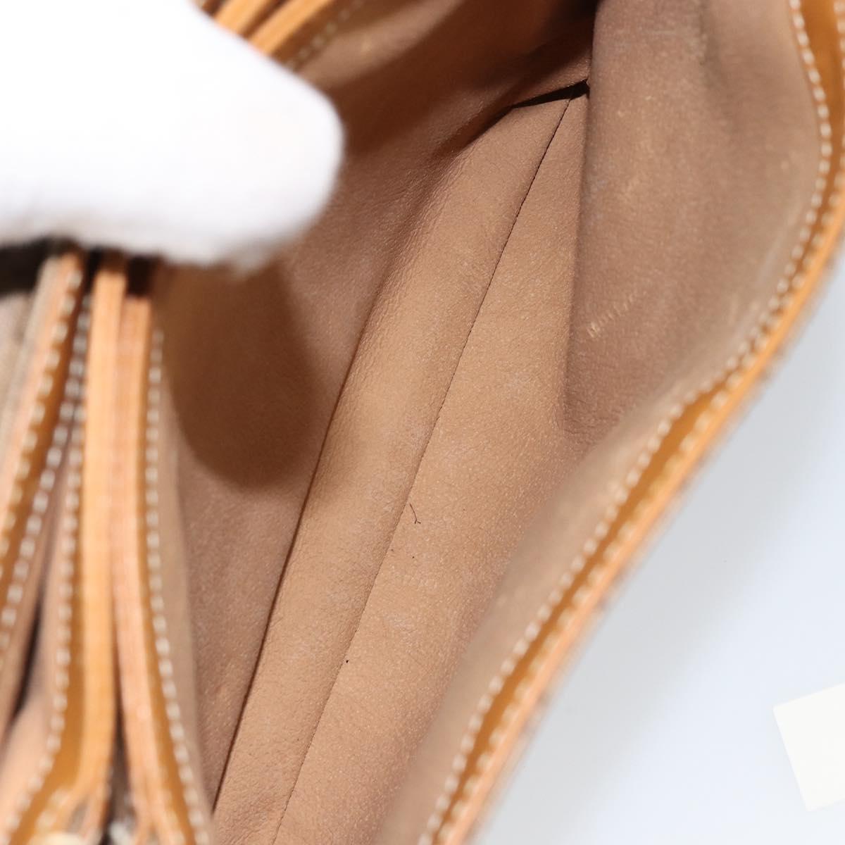 GUCCI Micro GG Supreme Shoulder Bag PVC Gold Beige 001 116 0924 Auth ep11850