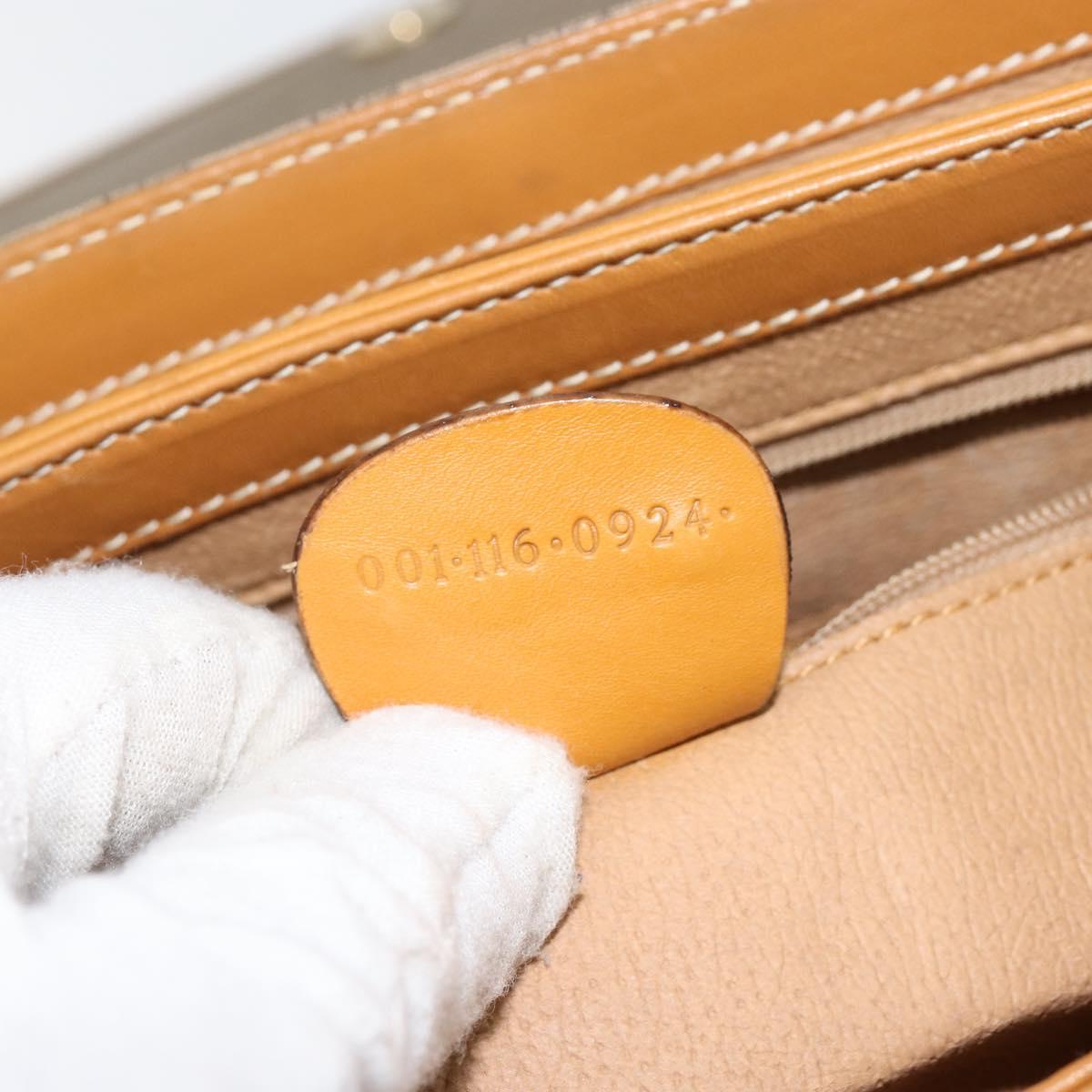 GUCCI Micro GG Supreme Shoulder Bag PVC Gold Beige 001 116 0924 Auth ep11850