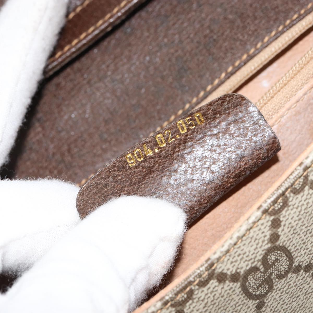 GUCCI GG Supreme Shoulder Bag PVC Beige Gold 904 02 050 Auth ep11859