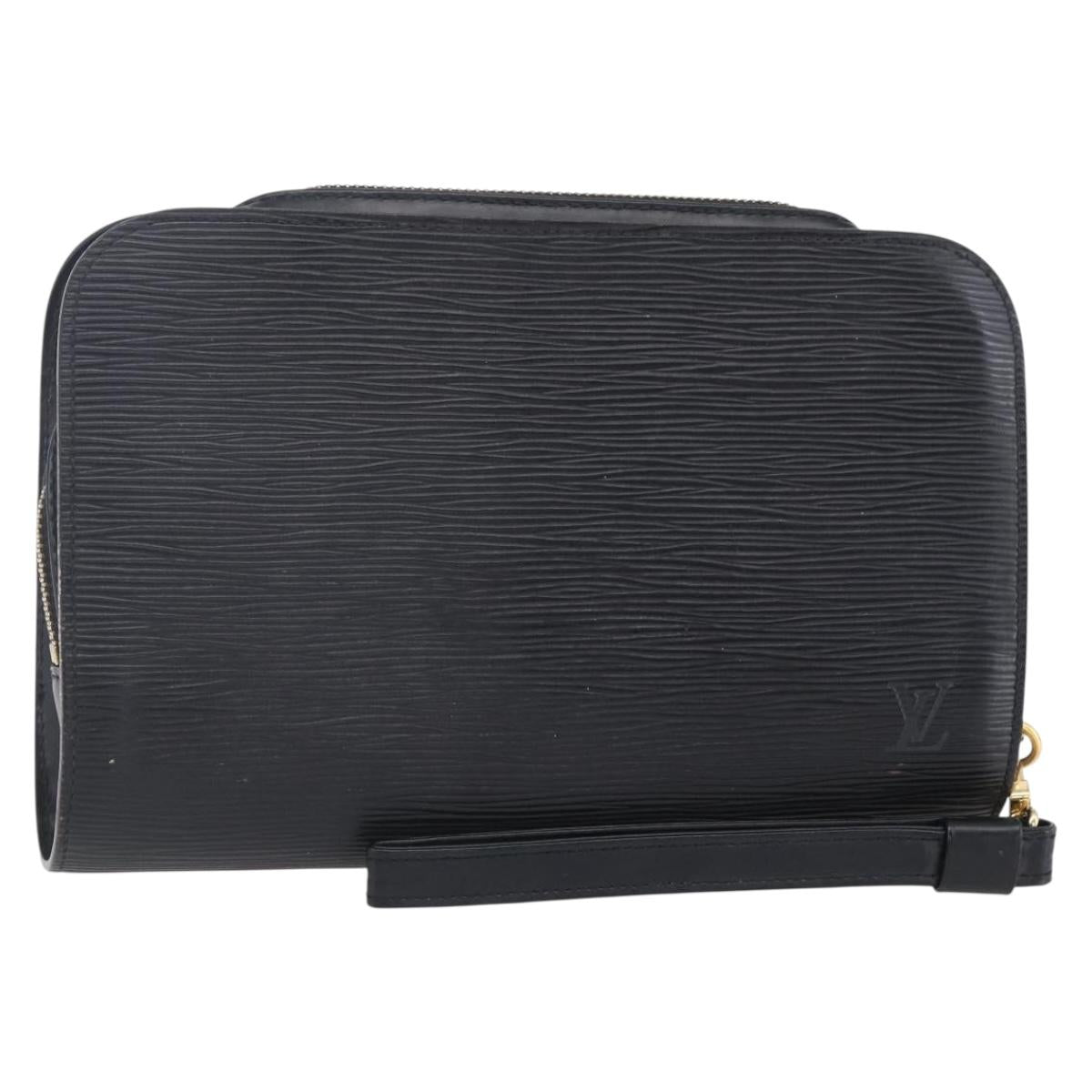LOUIS VUITTON Epi Orsay Clutch Bag Black M51992 LV Auth ep11862