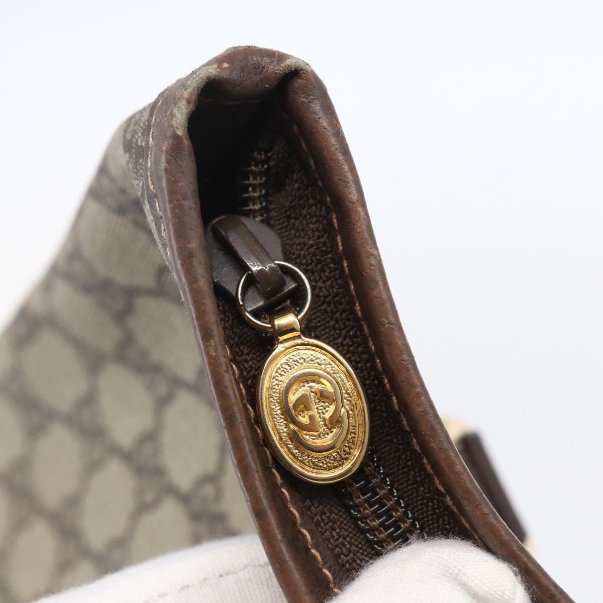 GUCCI GG Supreme Tote Bag PVC Beige Gold Auth ep11864