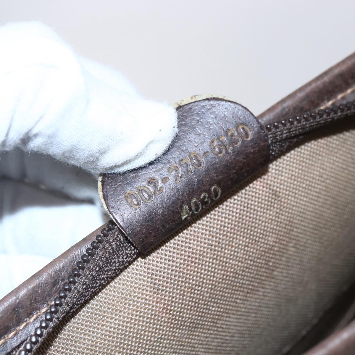 GUCCI GG Supreme Tote Bag PVC Beige Gold Auth ep11864