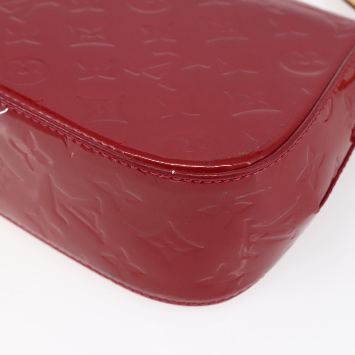 LOUIS VUITTON Vernis Bell Flower PM Bag Rouge Grunadine M91729 LV Auth ep11870