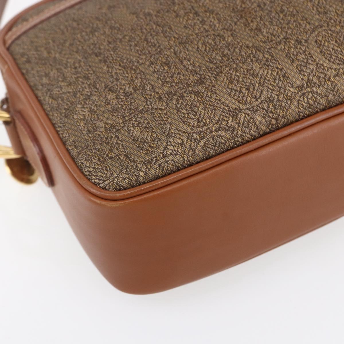 GUCCI Shoulder Bag Canvas Leather Beige Gold 007 115 0162 Auth ep11872