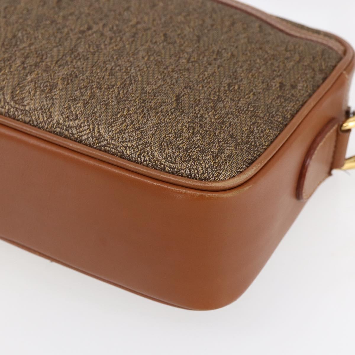 GUCCI Shoulder Bag Canvas Leather Beige Gold 007 115 0162 Auth ep11872