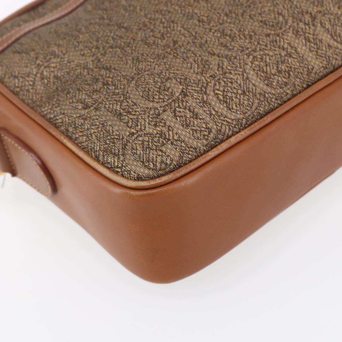 GUCCI Shoulder Bag Canvas Leather Beige Gold 007 115 0162 Auth ep11872