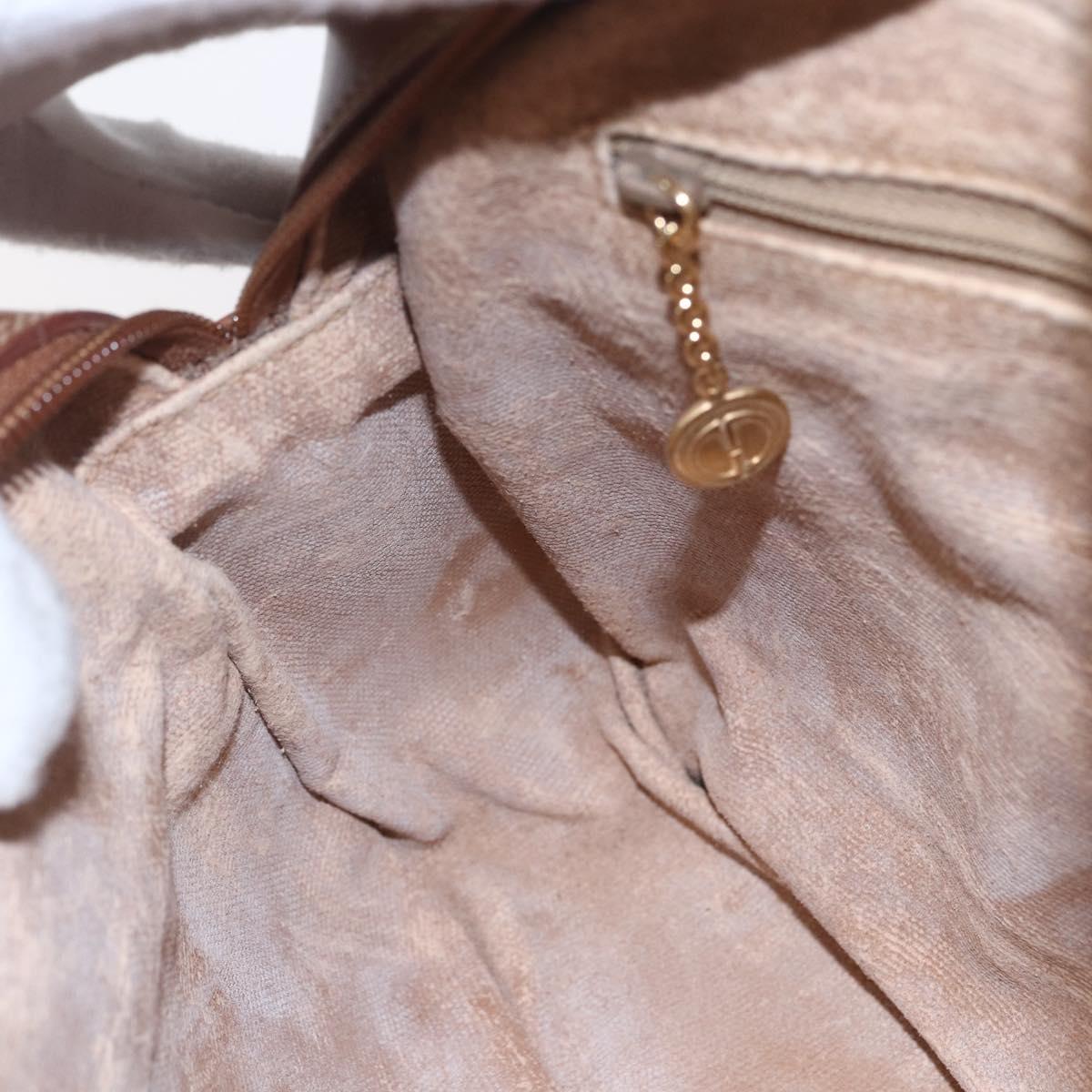 GUCCI Shoulder Bag Canvas Leather Beige Gold 007 115 0162 Auth ep11872