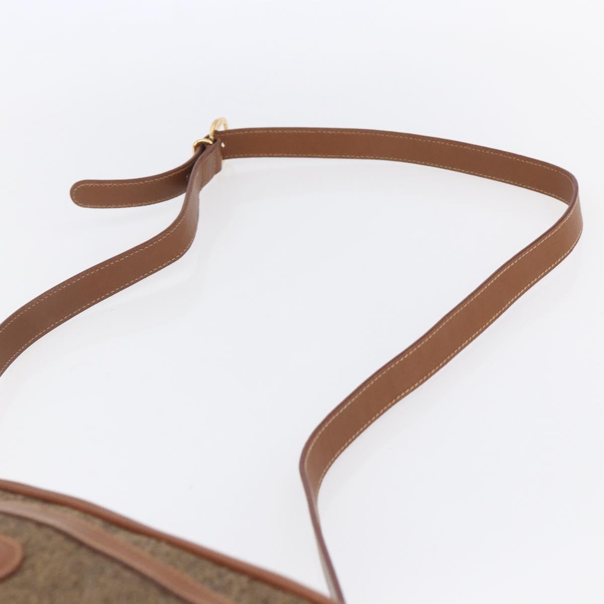 GUCCI Shoulder Bag Canvas Leather Beige Gold 007 115 0162 Auth ep11872