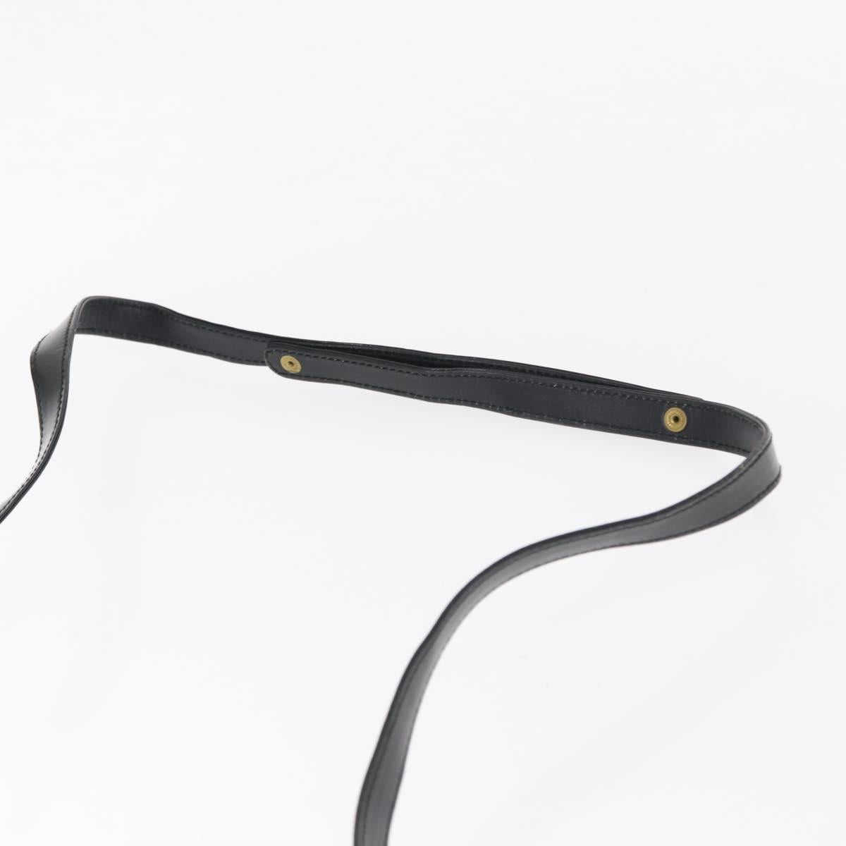 GUCCI Shoulder Bag Enamel Black Gold 004 33 0280 Auth ep11880