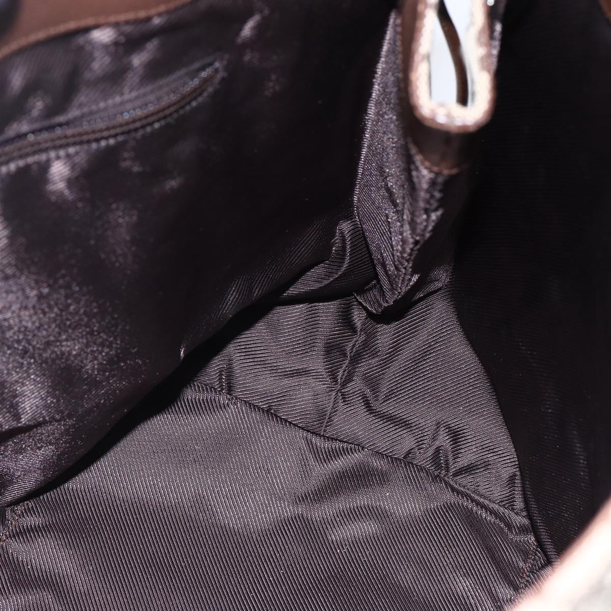 GUCCI GG Canvas Tote Bag Beige Silver 019 0493 Auth ep11885