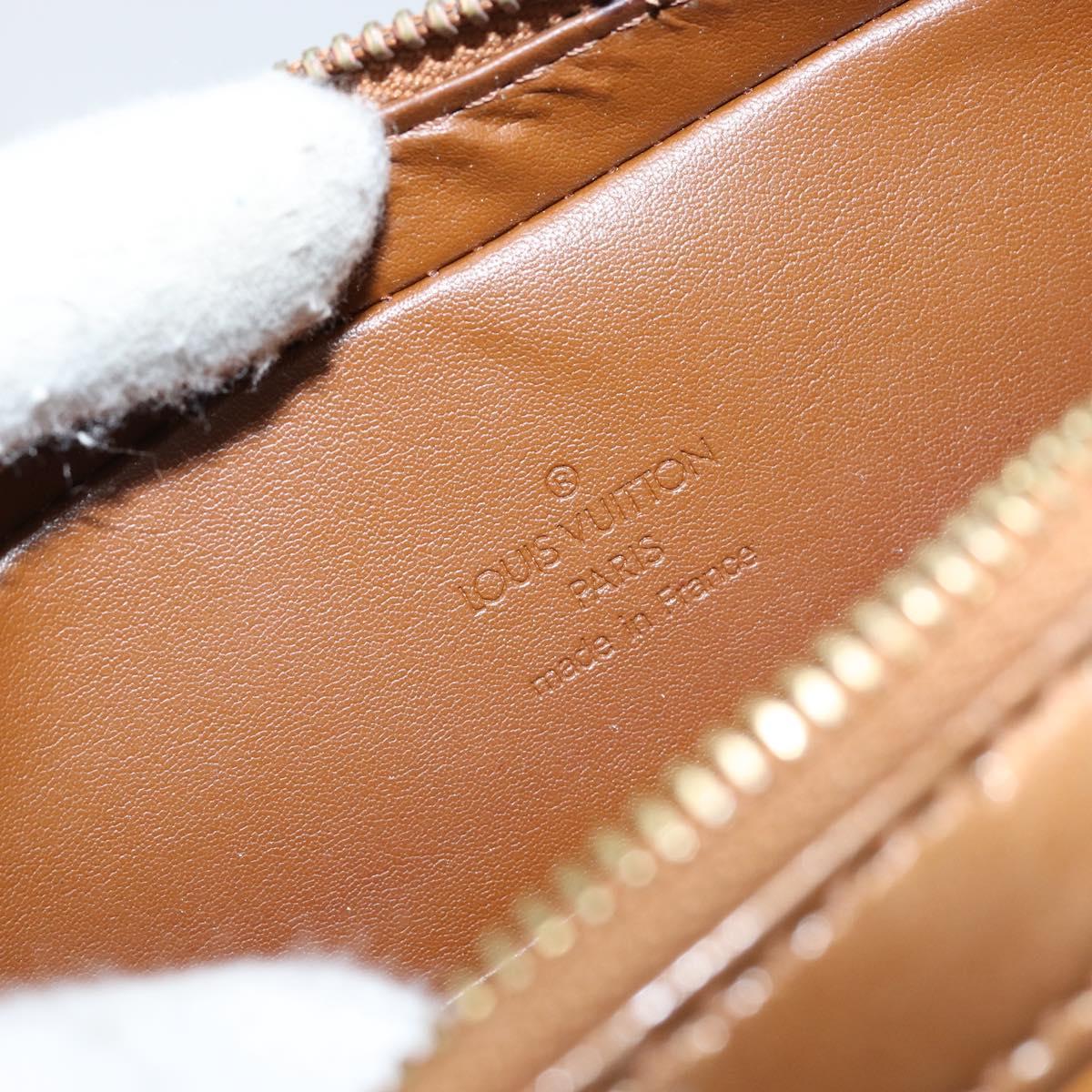 LOUIS VUITTON Monogram Vernis Christy MM Bag Bronze M91109 LV Auth ep11886