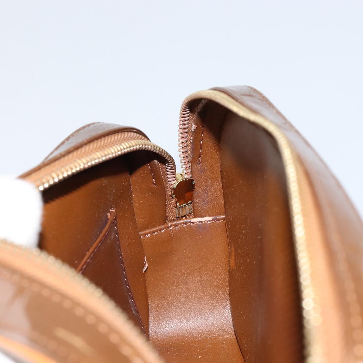 LOUIS VUITTON Monogram Vernis Christy MM Bag Bronze M91109 LV Auth ep11886