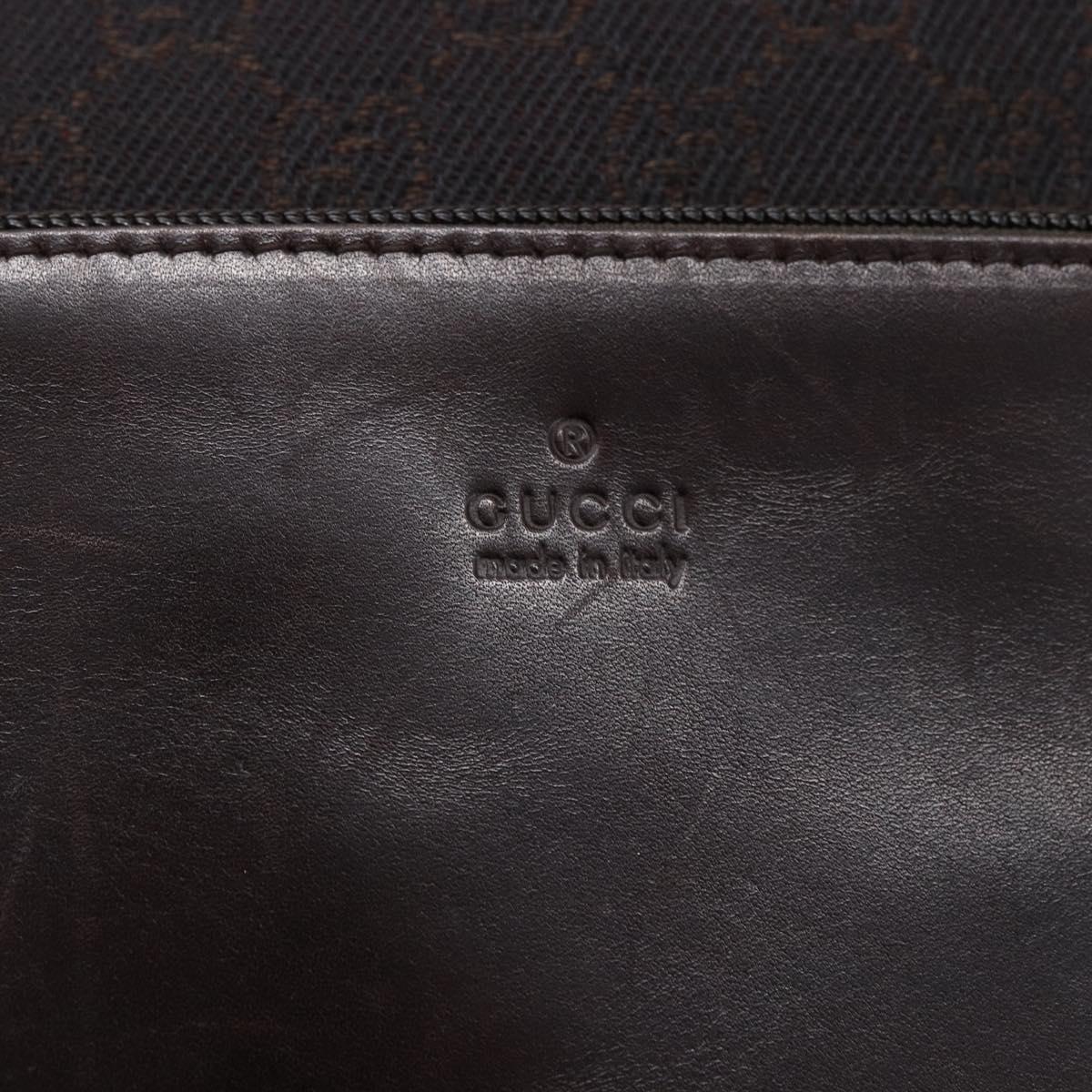 GUCCI GG Canvas Tote Bag Dark Brown 28892 00 Auth ep11898