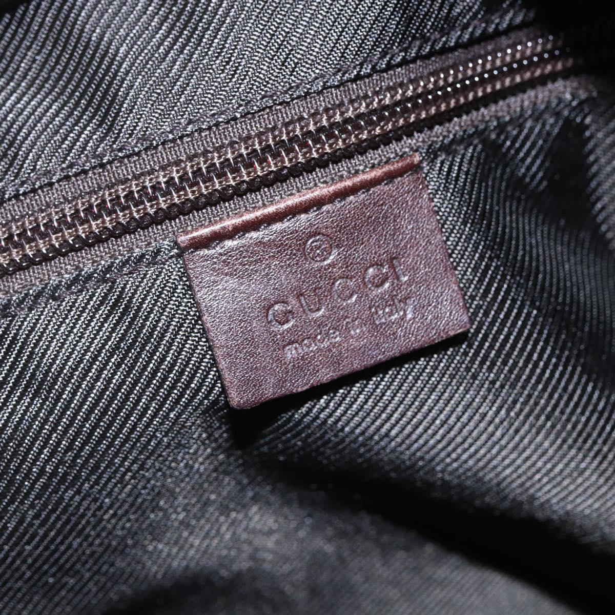 GUCCI GG Canvas Tote Bag Dark Brown 28892 00 Auth ep11898