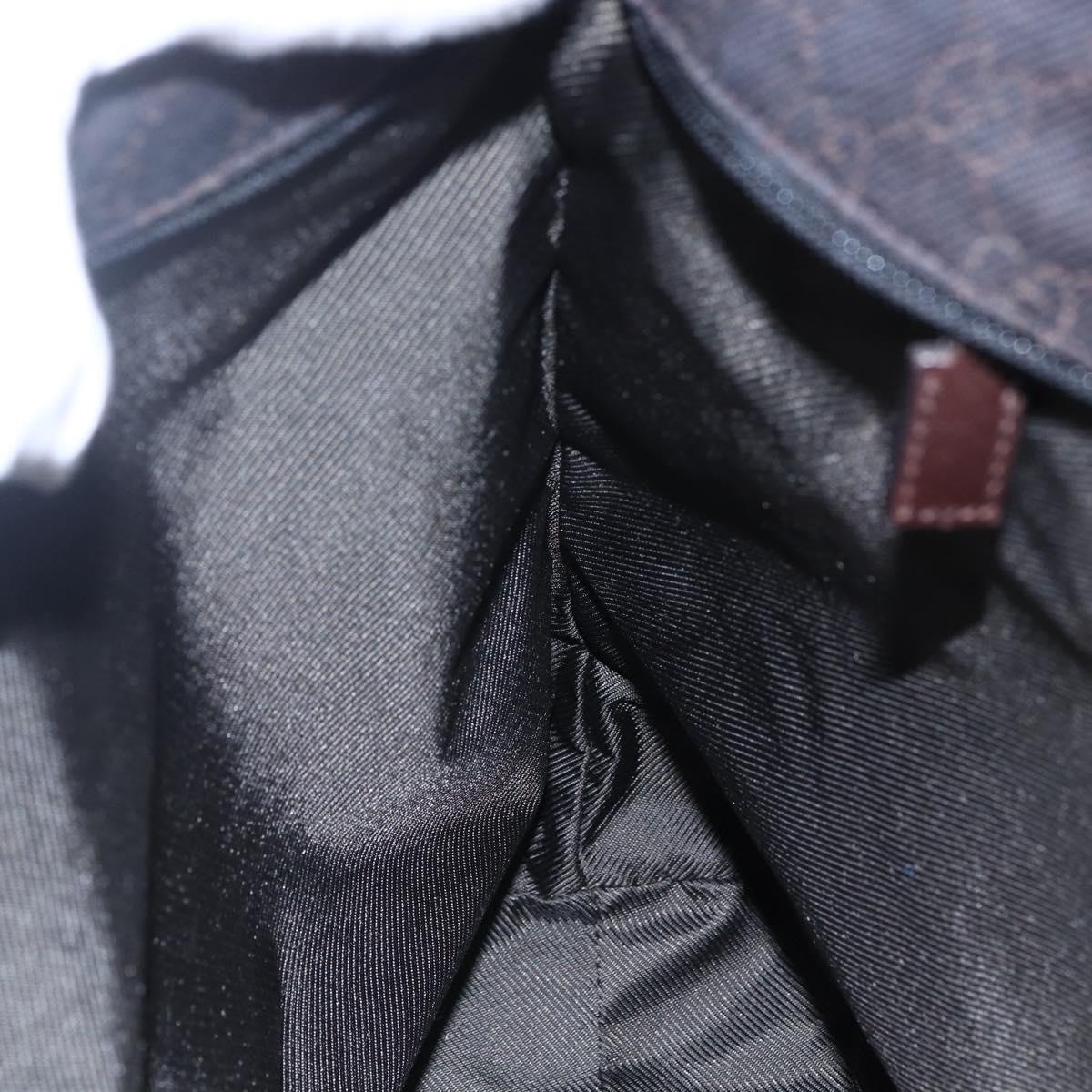 GUCCI GG Canvas Tote Bag Dark Brown 28892 00 Auth ep11898