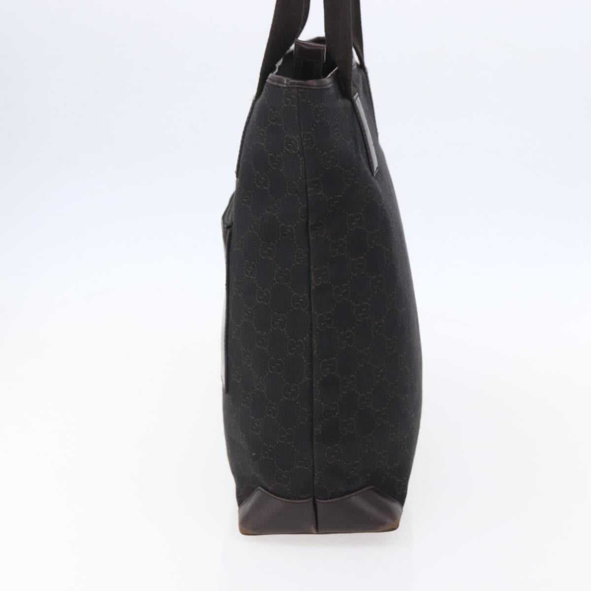 GUCCI GG Canvas Tote Bag Dark Brown 28892 00 Auth ep11898
