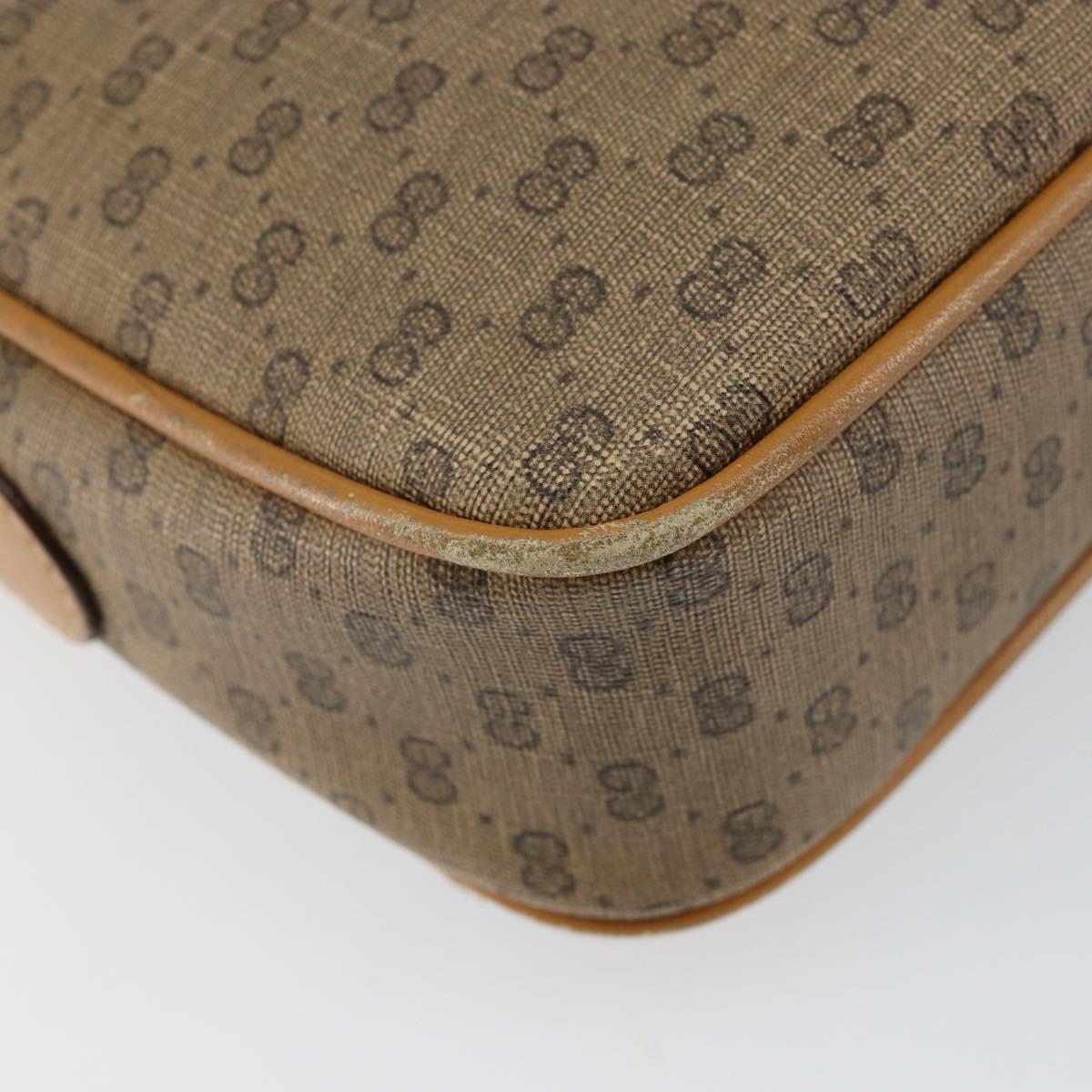 GUCCI Micro GG Supreme Shoulder Bag PVC Gold Beige 007 084 0092 Auth ep11900