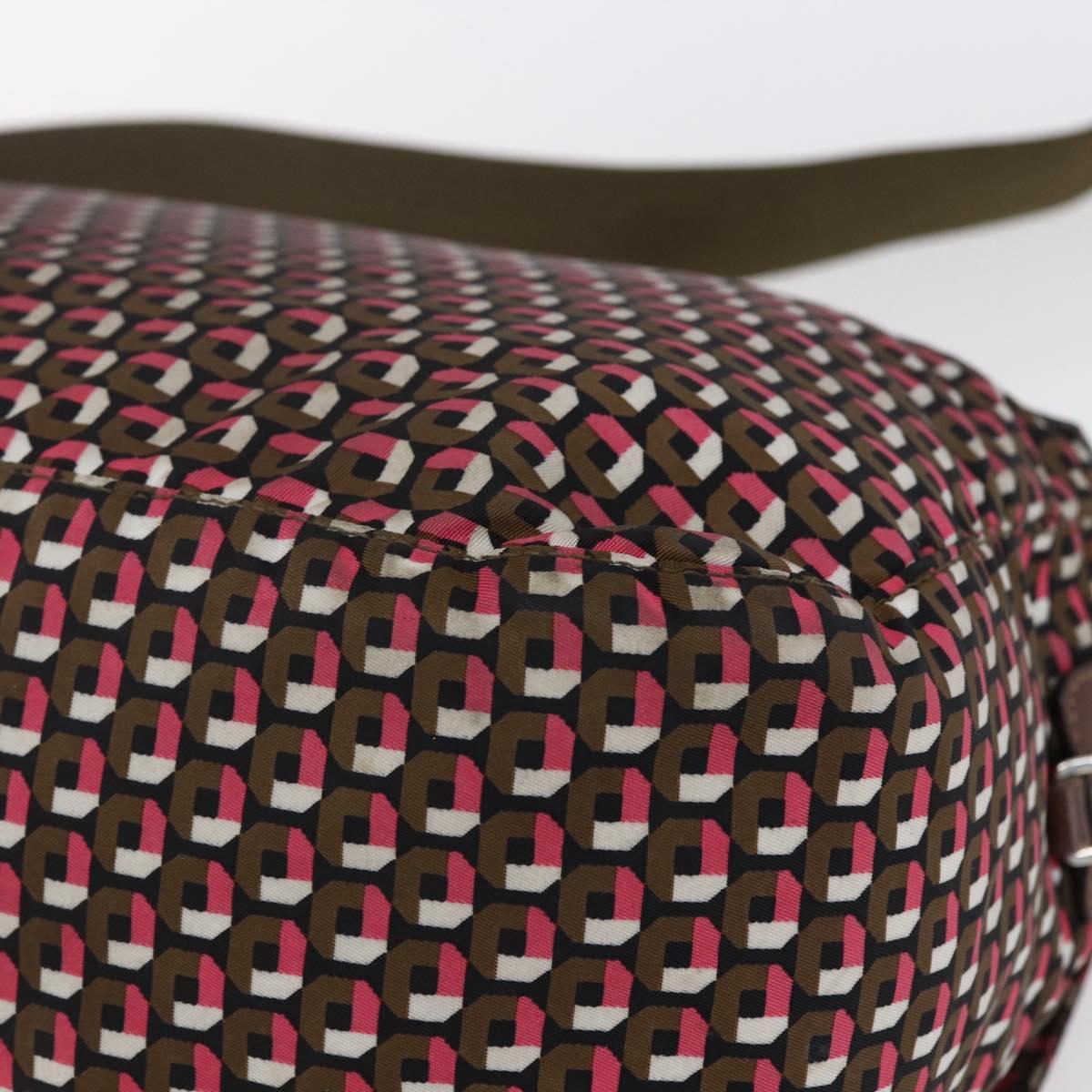 PRADA Shoulder Bag Nylon Pink Silver Auth ep11911