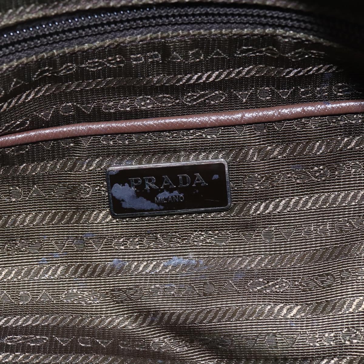 PRADA Shoulder Bag Nylon Pink Silver Auth ep11911