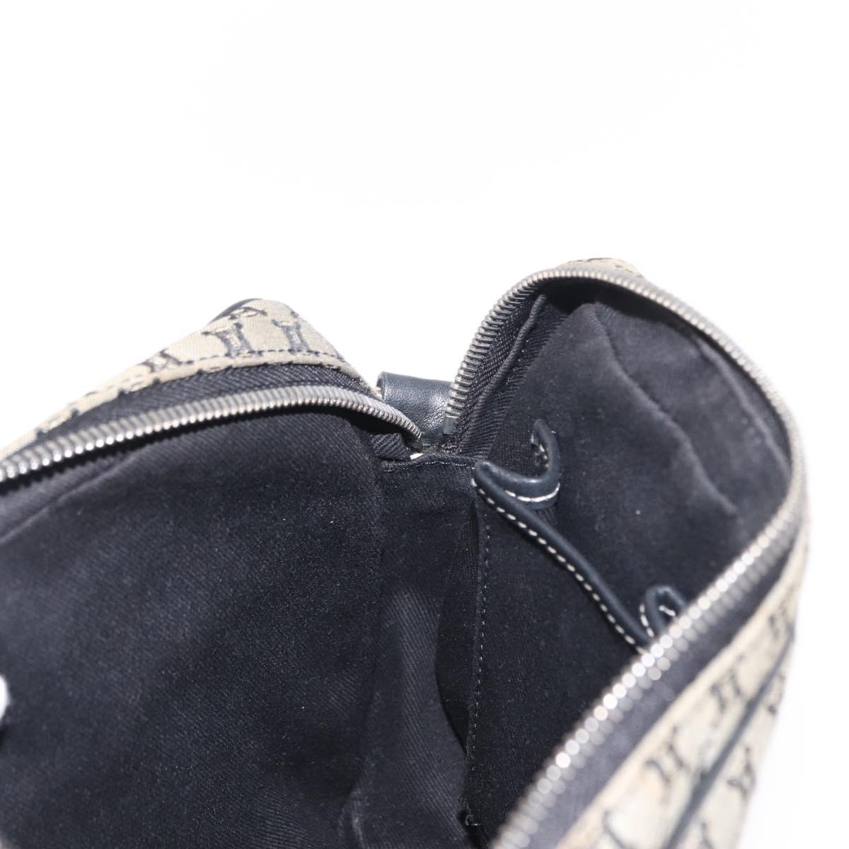 CELINE Macadam Canvas Shoulder Bag Gray Silver Auth ep11913