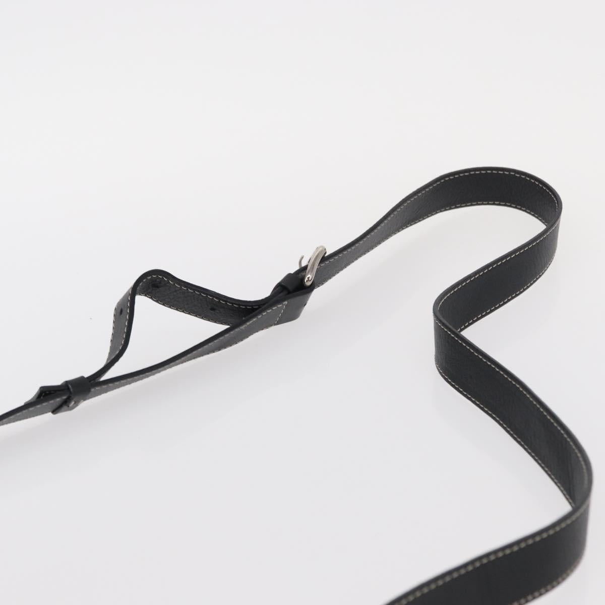 CELINE Macadam Canvas Shoulder Bag Gray Silver Auth ep11913