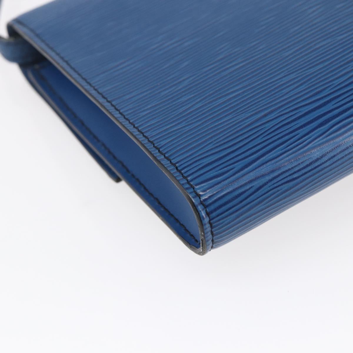 LOUIS VUITTON Epi Pochette Arche Shoulder Bag Blue M52575 LV Auth ep11919