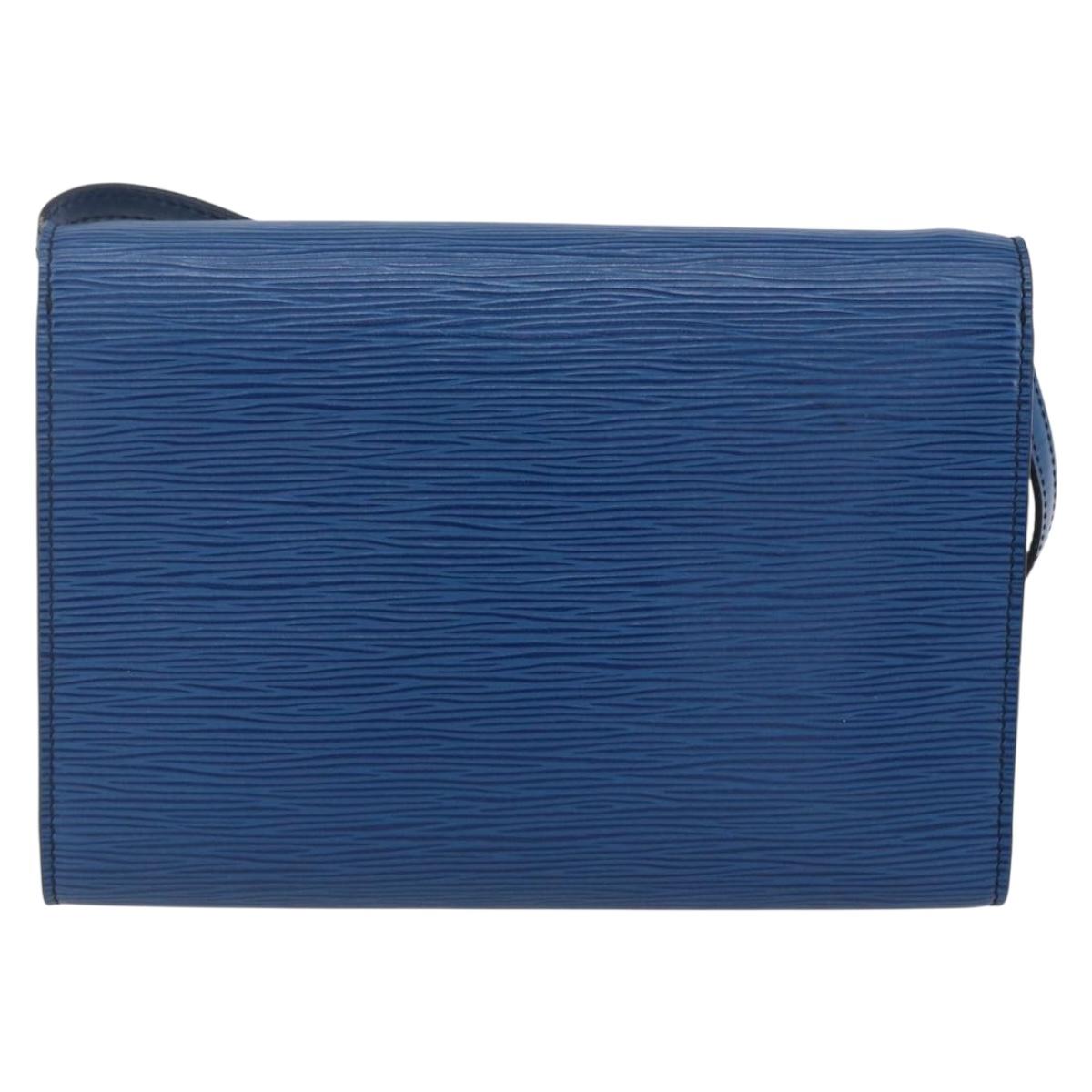 LOUIS VUITTON Epi Pochette Arche Shoulder Bag Blue M52575 LV Auth ep11919